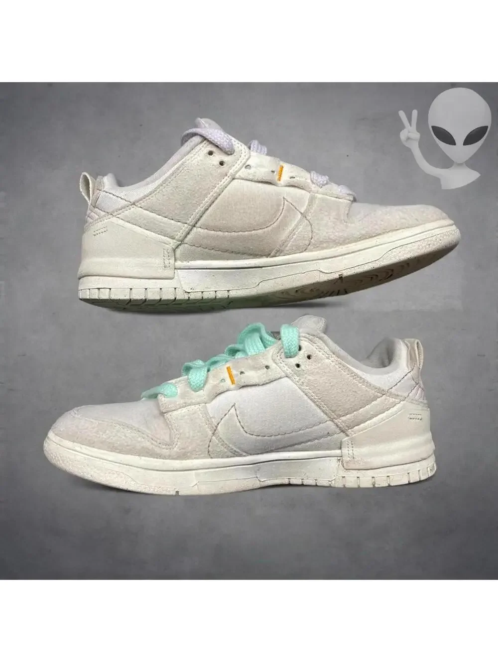 Nike Dunk Low Disrupt 2 Pale Ivory Womens Size 7.5 Pink Sail DH4402-100 Suede